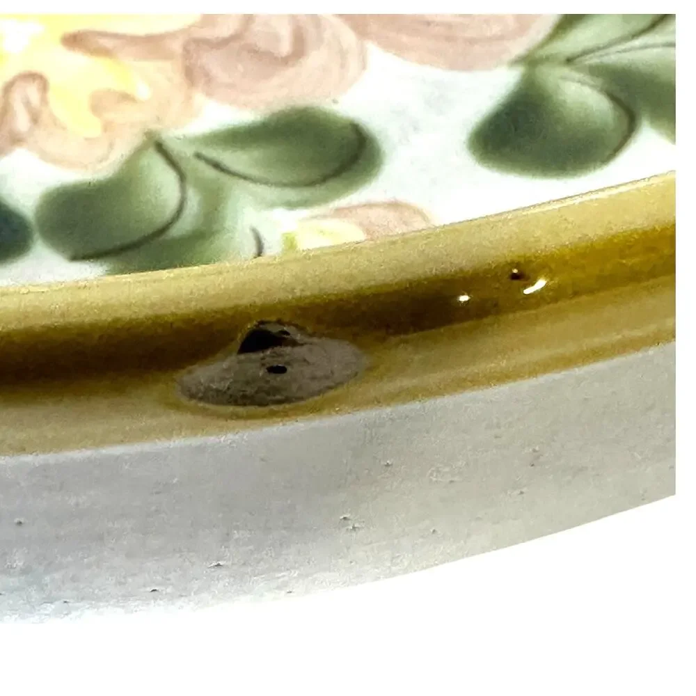 Louisville Stoneware Retired Yellow Country Flower 11" Salad/Serving Bowl-Rare! - Picture 6 of 7